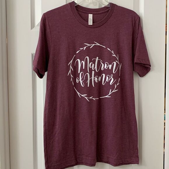 Bella Canvas Size Medium Matron of Honor T-Shirt - Picture 1 of 6